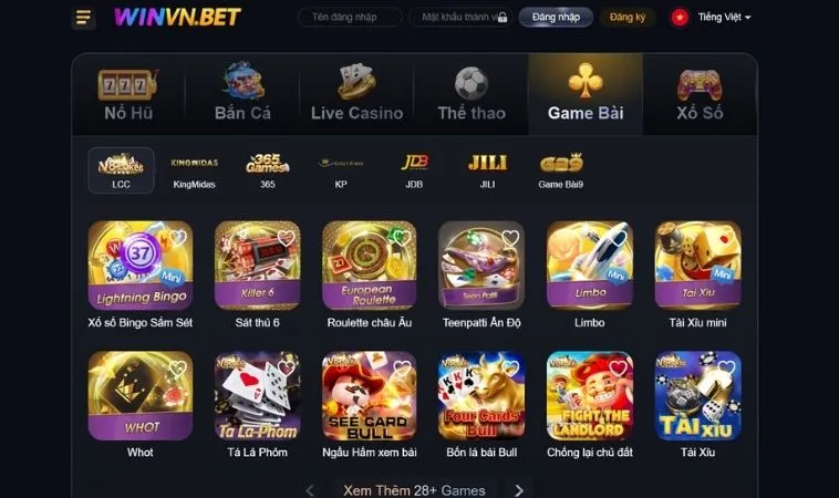Đa dạng các thể loại game nhanh để trải nghiệm tại nhà cái WINVN