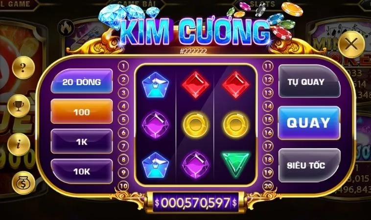 Giao diện chơi Nổ Hũ Kim Cương tại WINVN